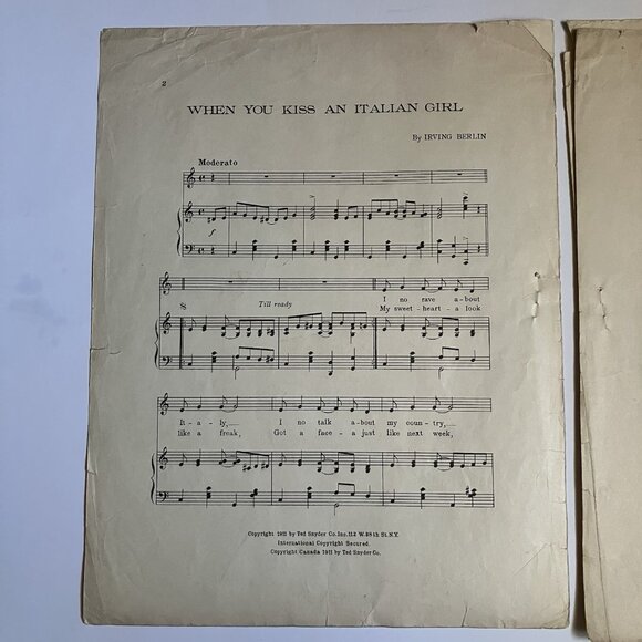 1910s Vintage Sheet Music Everybody's Doin' It Now - Ragtime Violin - Picture 14 of 16